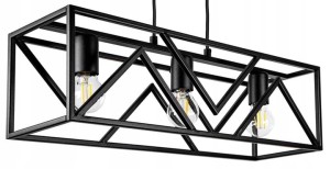 Lampa wisząca industrial czarna 915