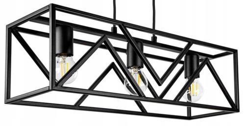 Lampa wisząca industrial czarna 915