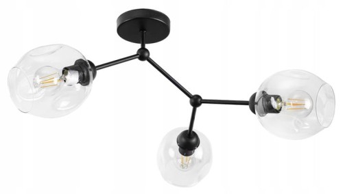 Lampa sufitowa czarna LOFT #694