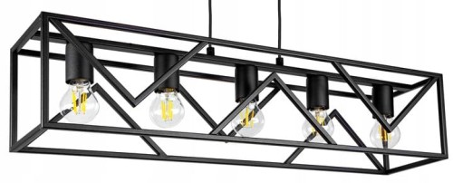 Lampa wisząca industrial czarna 917 