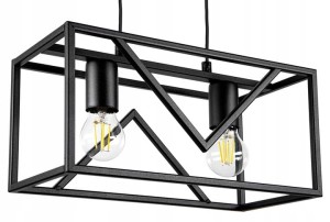 Lampa wisząca industrial czarna 914