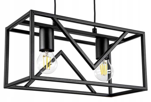 Lampa wisząca industrial czarna 914