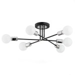 Lampa sufitowa 6-punktowa TOLEDO czarny/chrom