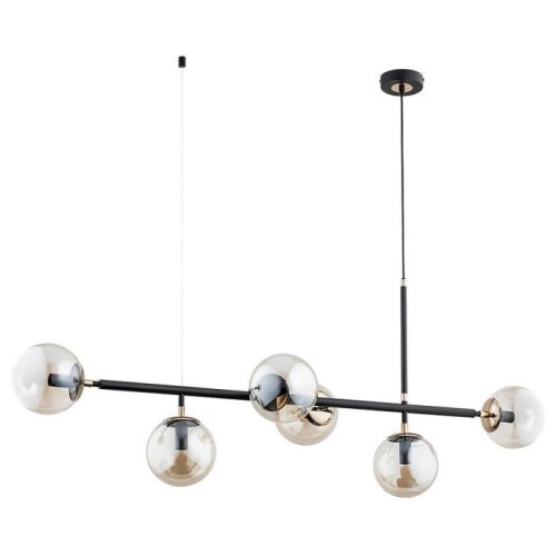 Lampa wisząca 6-punktowa PRIMO czarny/złoty
