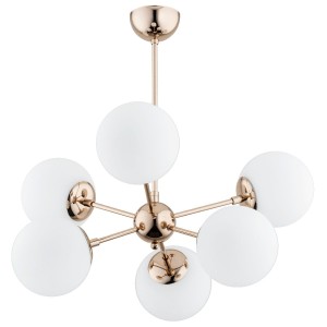 Lampa wisząca 6-punktowa SANDY GOLD WHITE