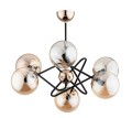 Lampa wisząca 6-punktowa VIRGINIA GOLD ZŁOTA