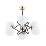 Lampa wisząca 6-punktowa VIRGINIA GOLD WHITE