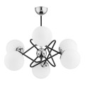 Lampa wisząca 6-punktowa VIRGINIA CHROM WHITE