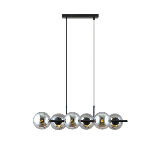 Lampa wisząca RORY 6 BLACK/GRAFIT