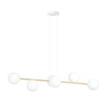Lampa wisząca GRAVITY 6 WHITE/GOLD