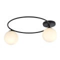 Lampa sufitowa SOPRA 2 BLACK/OPAL