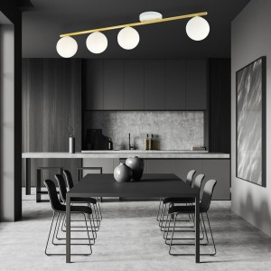 Lampa sufitowa MONZA 4 WHITE/OPAL