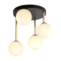 Lampa sufitowa DOLCE 4 BLACK/OPAL