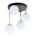 Lampa sufitowa DOLCE 4 BLACK/OPAL