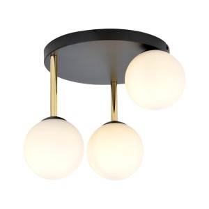 Lampa sufitowa DOLCE 3 BLACK/OPAL