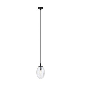 Lampa wisząca ASTRAL 1 BLACK/TRANSPARENT
