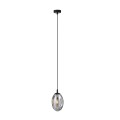 Lampa wisząca ASTRAL 1 BLACK/TRANSPARENT
