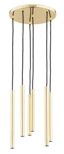 Lampa wisząca 6-punktowa Collet GOLD ZŁOTO