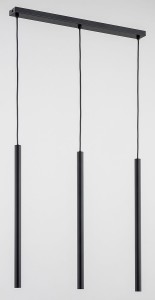 Lampa wisząca 3-punktowa Collet BLACK CZARNA