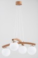 Lampa wisząca 4-punktowy MIKSER DREWNO