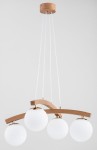 Lampa wisząca 4-punktowy MIKSER DREWNO