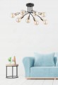 Lampa sufitowa Industrial 8-punktowa LANTI czarny