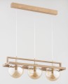 Lampa wisząca 3-punktowa FRIF DREWNO