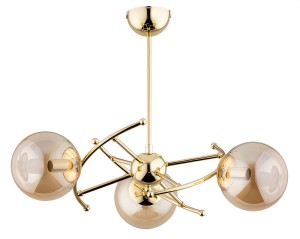 Lampa wisząca 3-punktowa KOSMITO GOLD