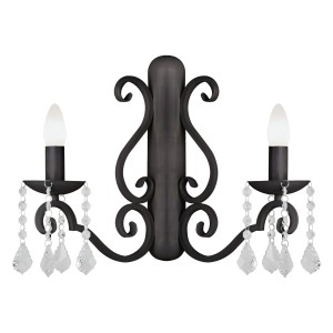 Klasyczny kinkiet DIADEMA BLACK 7184 Argon