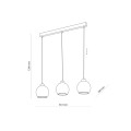 Lampa wisząca DEVI GOLD złota 4638 TK LIGHTING