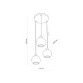 Lampa wisząca DEVI GOLD złota 4637 TK LIGHTING 