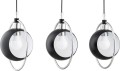 Lampa wisząca 3-punktowa OLIMPIA BLACK SILVER