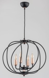 Żyrandol świecznikowy DAYMON czarny