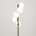 Lampa podłogowa Piano czarny/mleczne klosze