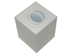 Lampa Natynkowa SIROCO PROSTOKĄT biały 1xGU10 bez żarówki ruchoma BOWI 