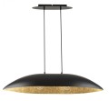 Lampa wisząca z kompozytu mineralnego Gondola M czarny/złoty