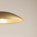Lampa wisząca z kompozytu mineralnego Gondola M złoty