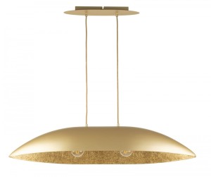Lampa wisząca z kompozytu mineralnego Gondola M złoty