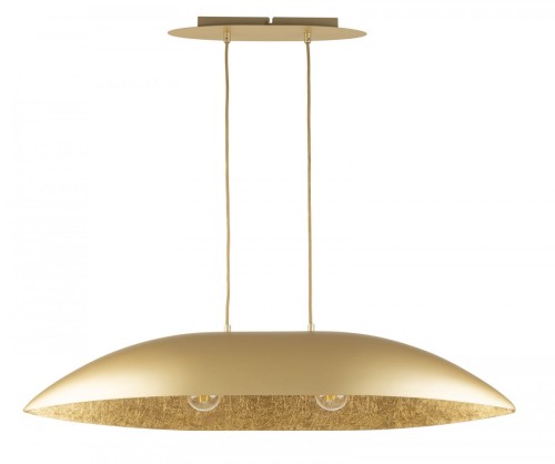 Lampa wisząca z kompozytu mineralnego Gondola M złoty