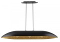 Lampa wisząca z kompozytu mineralnego Gondola L czarny/złoty
