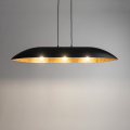Lampa wisząca z kompozytu mineralnego Gondola L czarny/miedziany