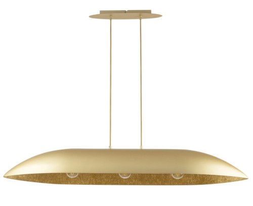 Lampa wisząca z kompozytu mineralnego Gondola L złoty