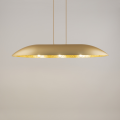 Lampa wisząca z kompozytu mineralnego Gondola L złoty
