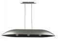 Lampa wisząca z kompozytu mineralnego Gondola L srebrny/czarny