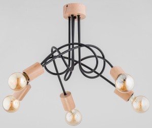 Lampa sufitowa 5-punktowa TANGO WOOD