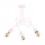 Lampa sufitowa 3-punktowa TANGO RÓŻOWA