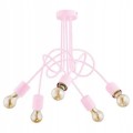Lampa sufitowa 5-punktowa TANGO RÓŻOWA