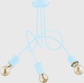 Lampa sufitowa 3-punktowa TANGO NIEBIESKA