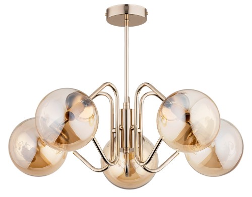 Żyrandol Yuma 5-punktowy złoty gold 