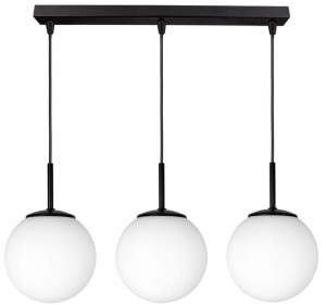 Lampa wisząca 3-punktowa MILO BLACK #873 